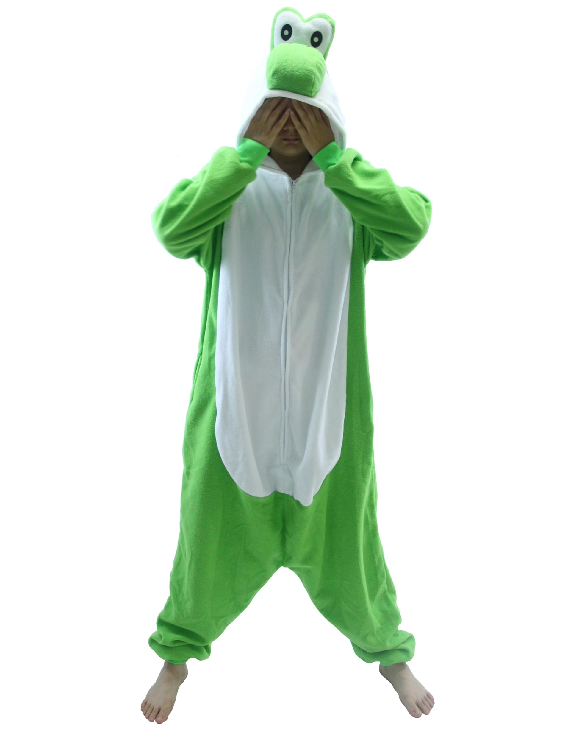 Green Dinosaur Unisex Onesies Kigurumi Pajamas Easter Halloween (image 2)