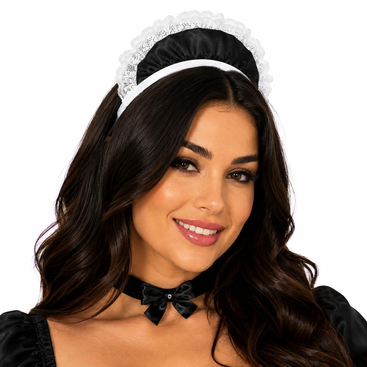 Plus Maid Outfits for Women Sexy Maid Costume Halloween Fancy Dress (image 8)