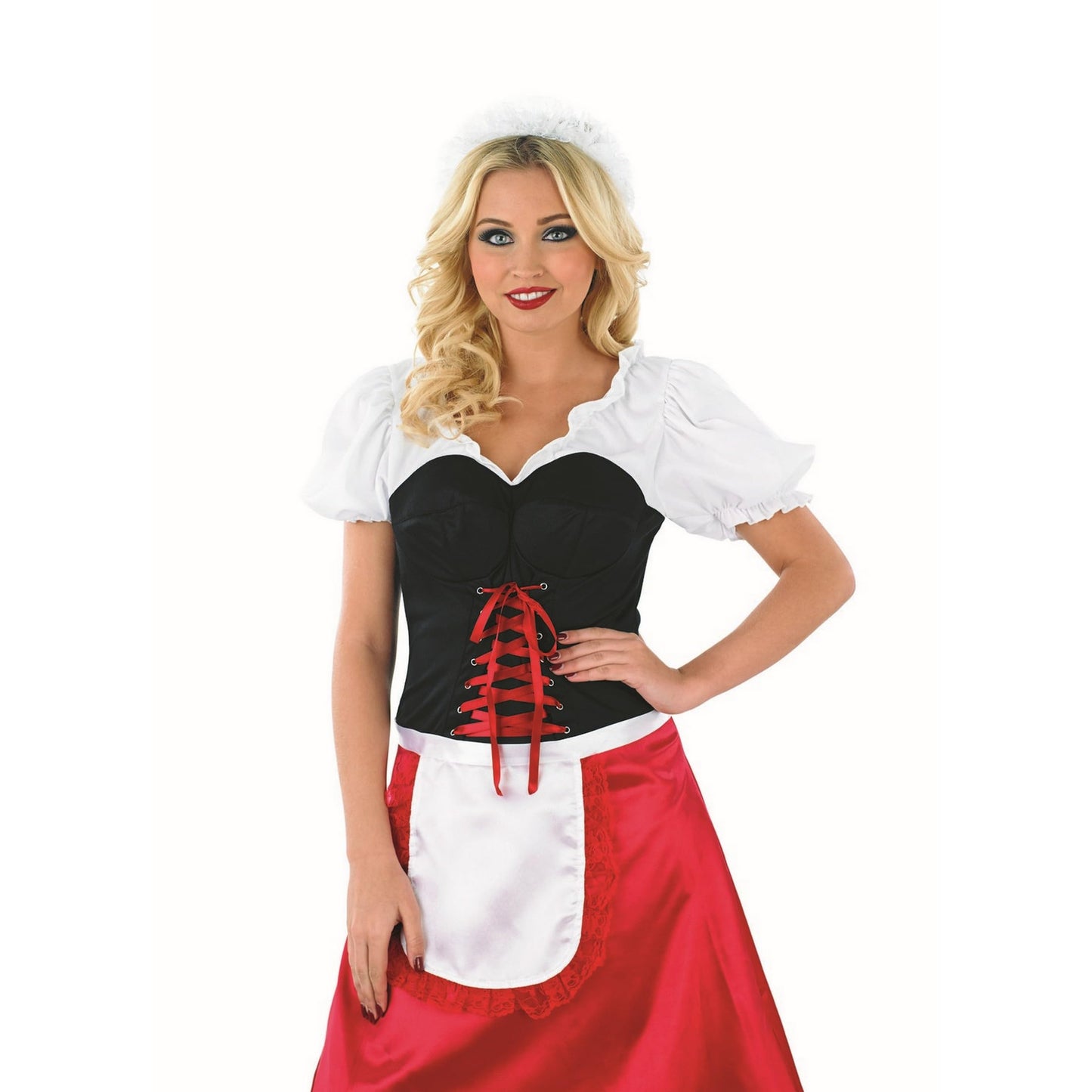 Fun Shack Bavarian Dirndl Costume For Women, Ladies Oktoberfest Dress, German Fancy Dress, Beer Maid Outfit Adult Small
