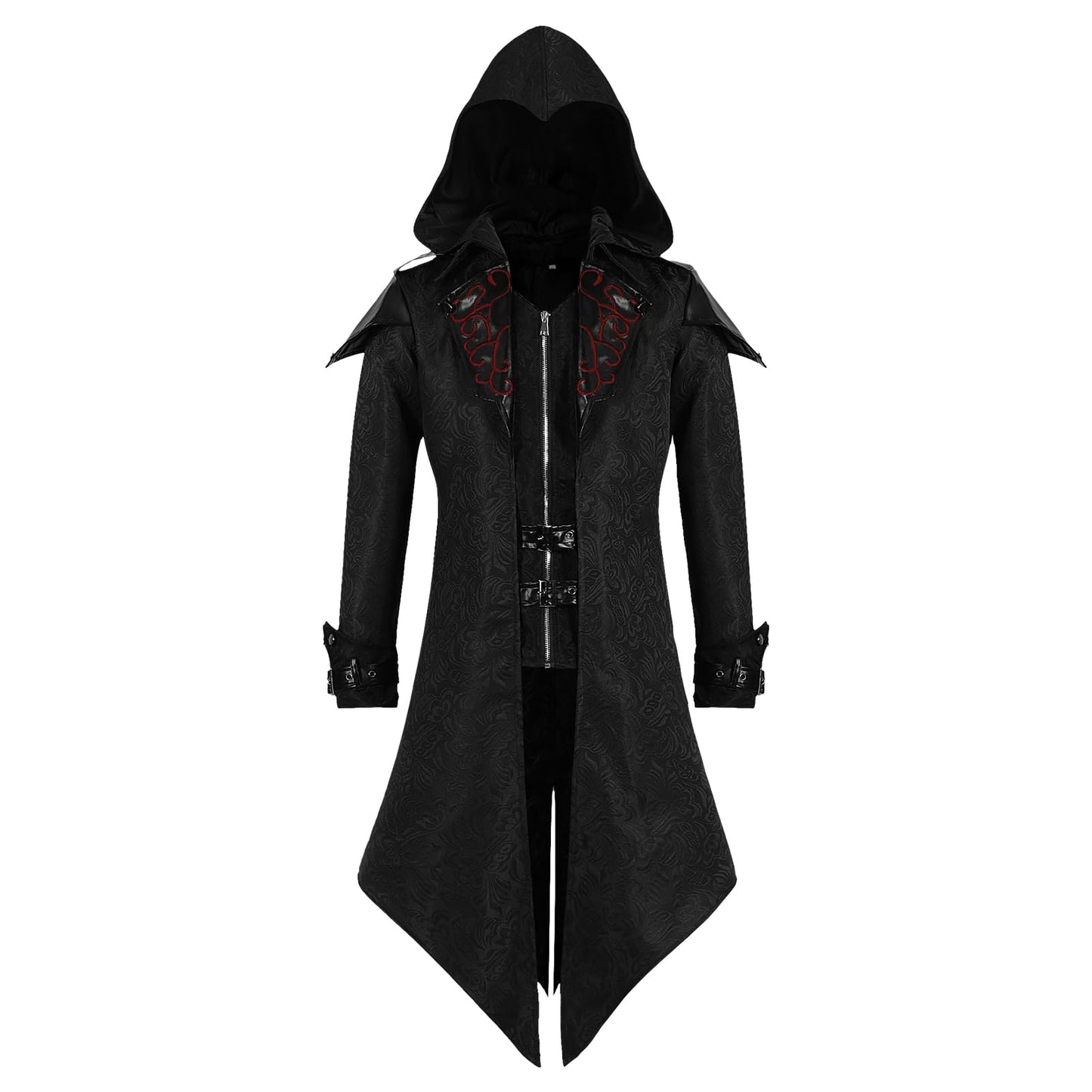 Steampunk Men's Jacket with Hood - Gothic Tailcoat Men's Coat