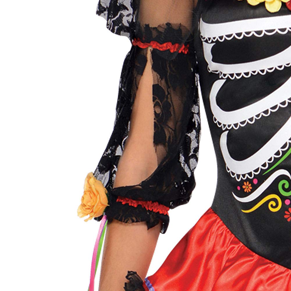 (PKT) (Fix 25/25) (844569-55) Adult Ladies Day Of The Dead Señorita Costume (Extra Large)