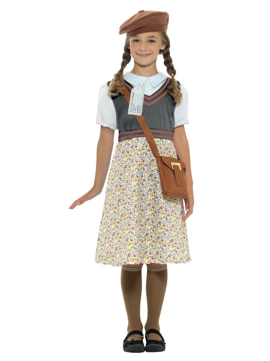 Smiffys Evacuee School Girl - Childrens Fancy Dress Costume, 12+ Years