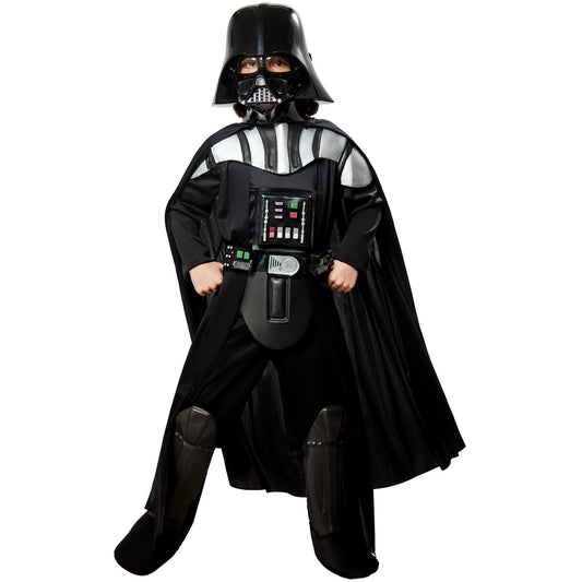 Official Star Wars Darth Vader deluxe kids costume with hooded tunic
