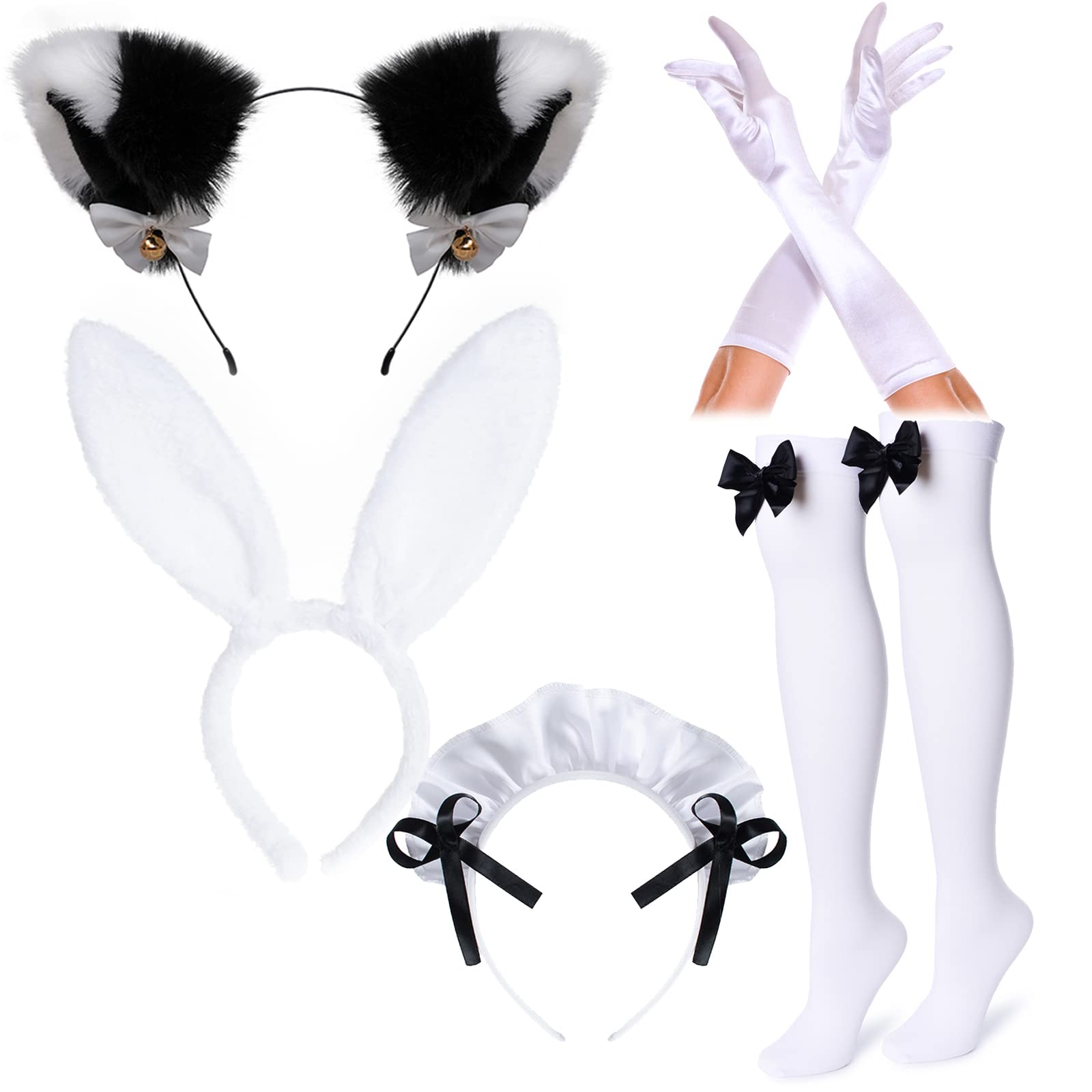 Anime French Women Bunny Maid Sweet Kawaii Costume Cosplay Dress (image 5)