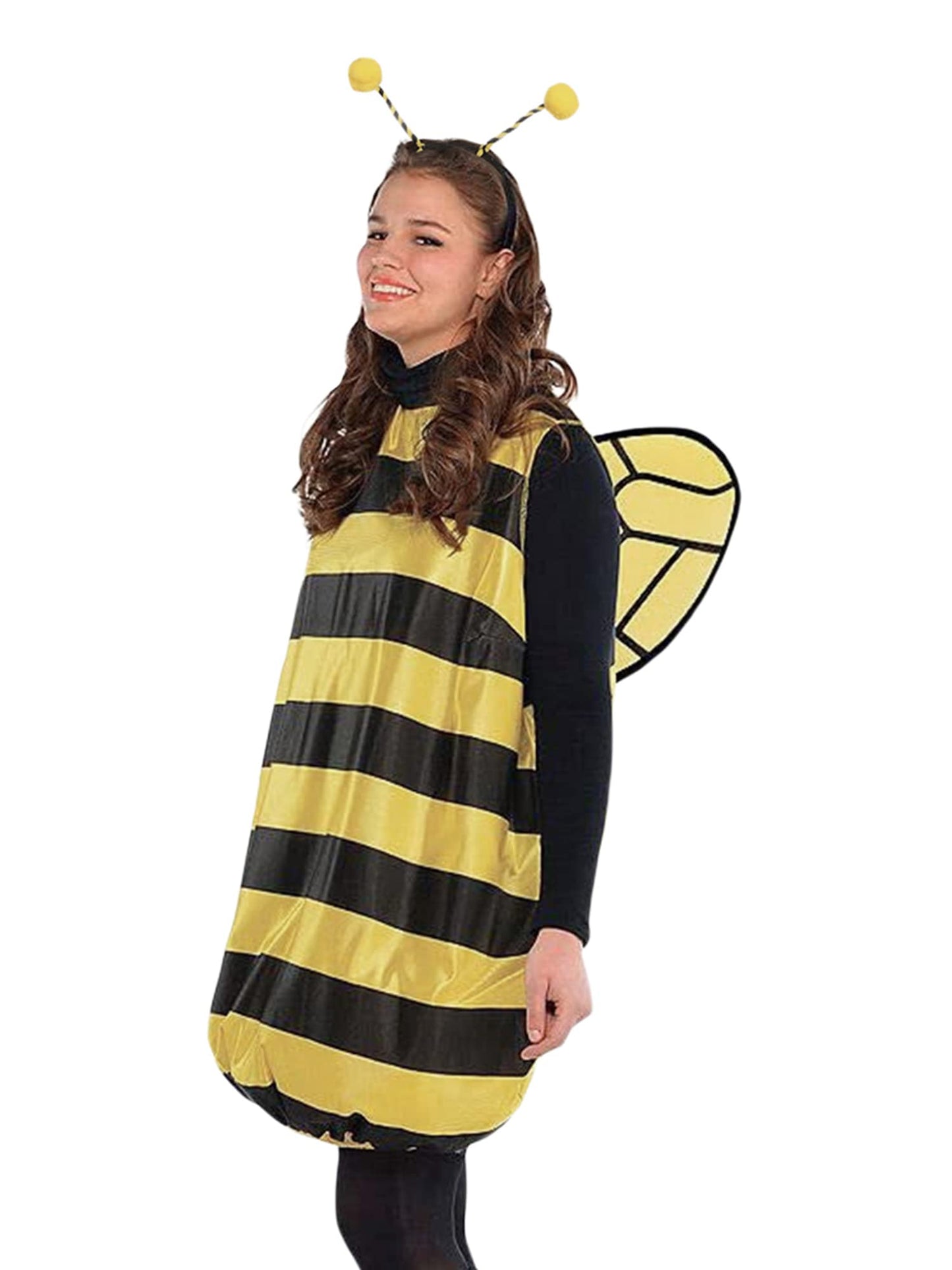 Women Kid Halloween Costume Cosplay Set Bee Dress with Wings