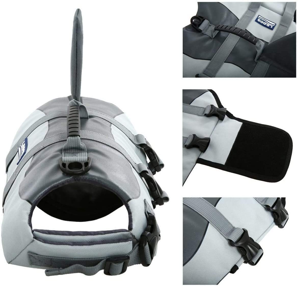 Dog LifeJackets Shark Dog Lifejacket Buoyancy Aid Dog Saver Life