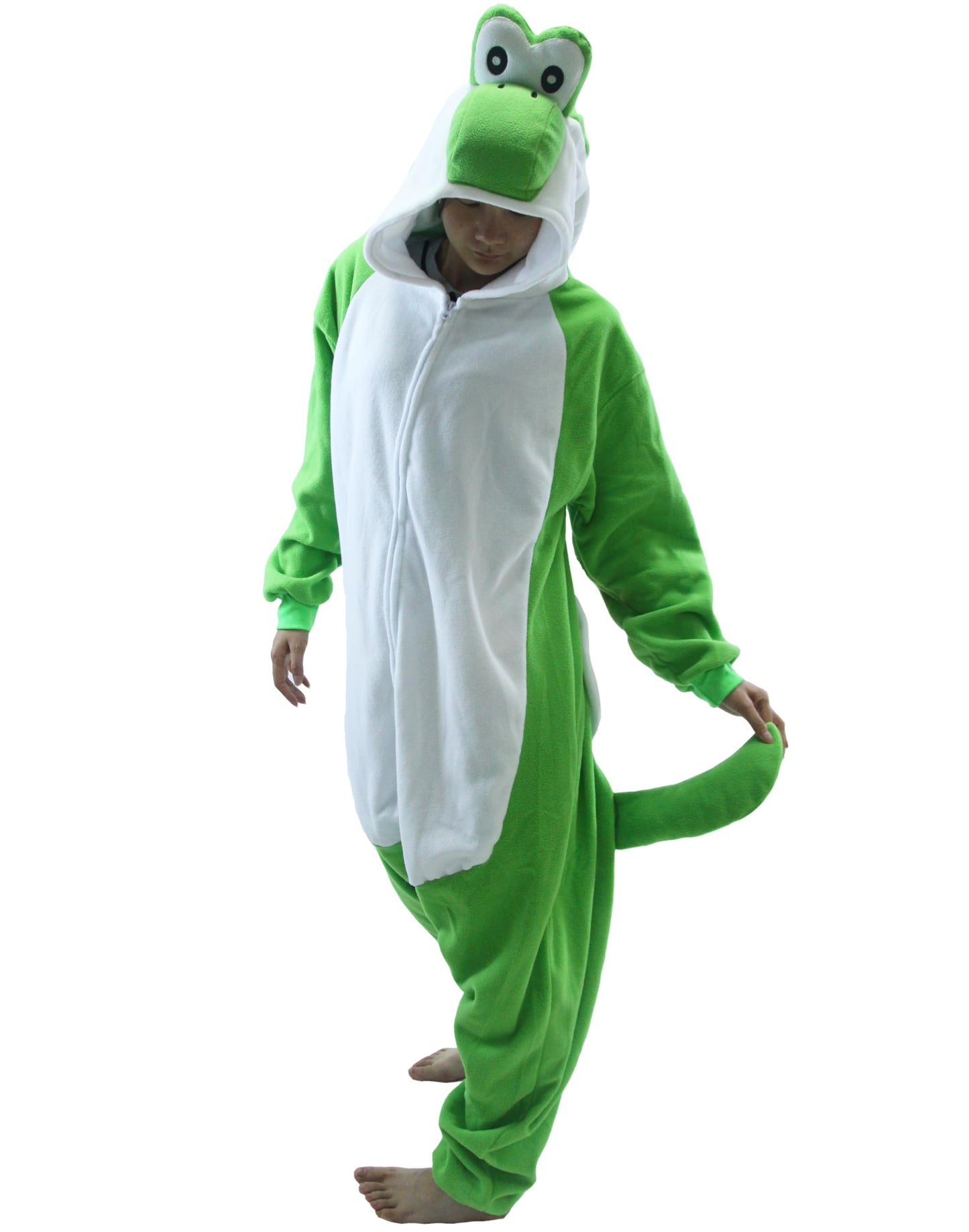 Plus Big Green Dinosaur Unisex Onesies Kigurumi Pajamas Easter