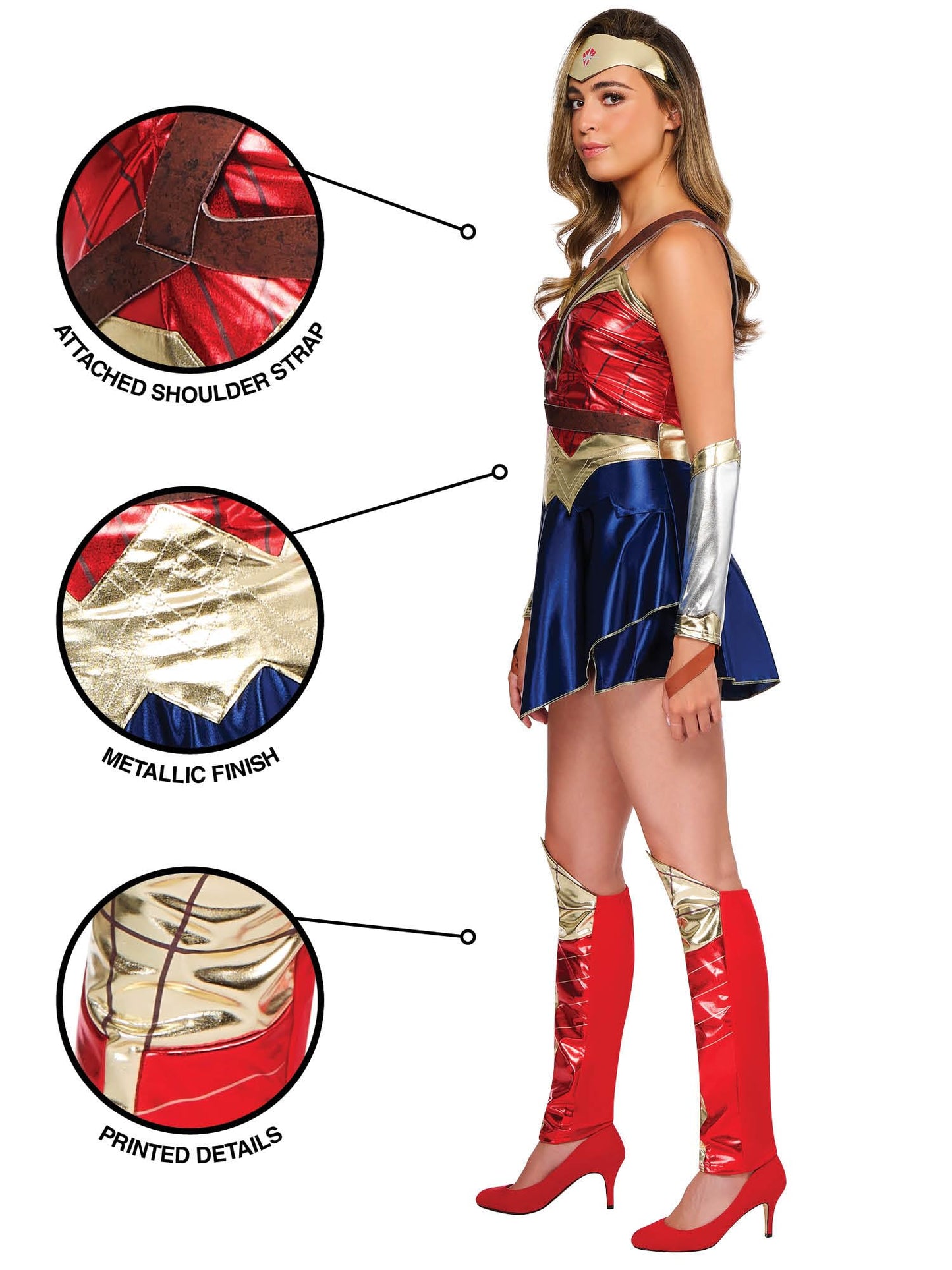 Official DC Comics Warner Bros Dawn of Justice Wonder Woman Fancy (image 4)