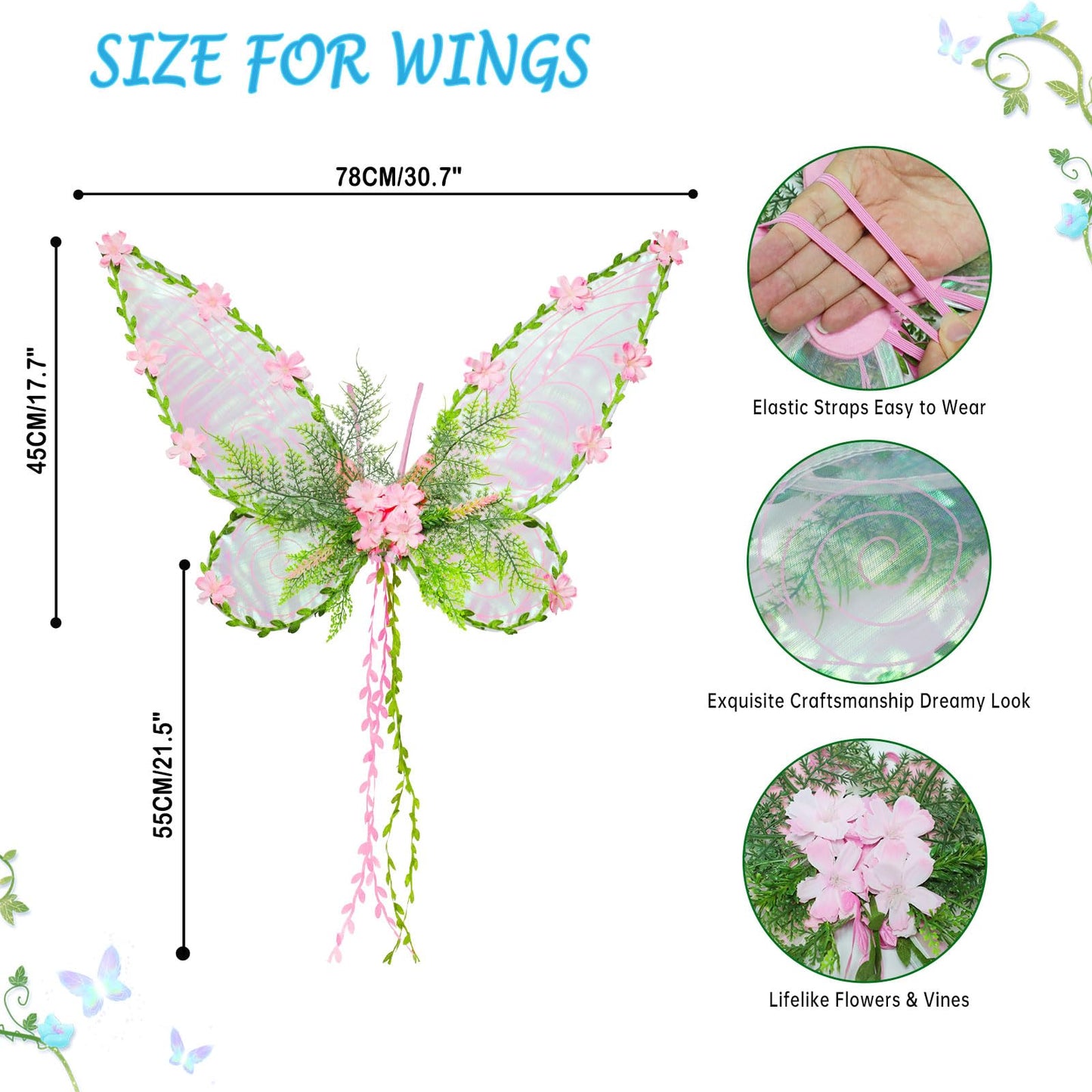 Fairy Wings for Adult Women - Adults Butterfly Wings for Girls (image 3)