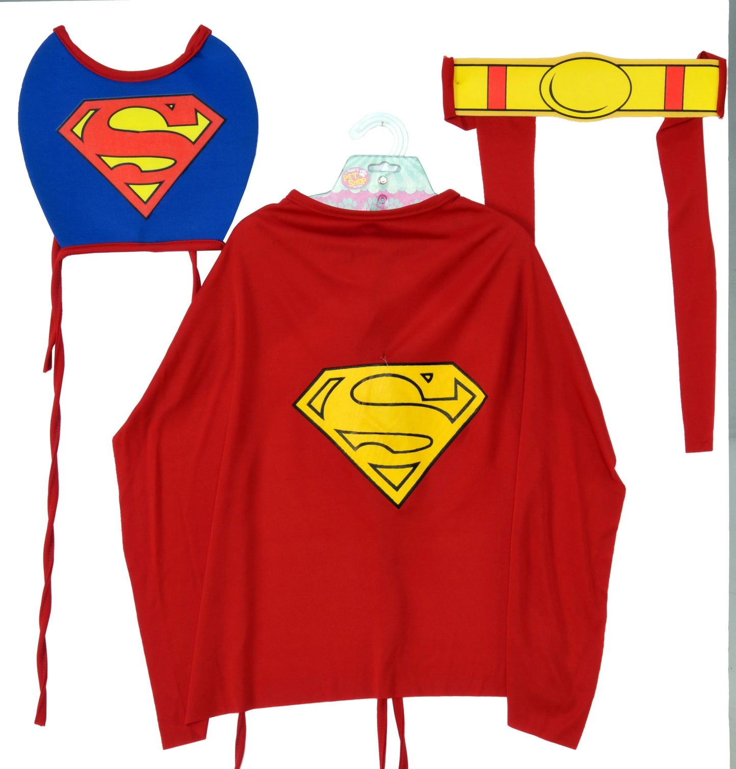 Official Superman Pet Dog Costume - Blue - Red - Halloween