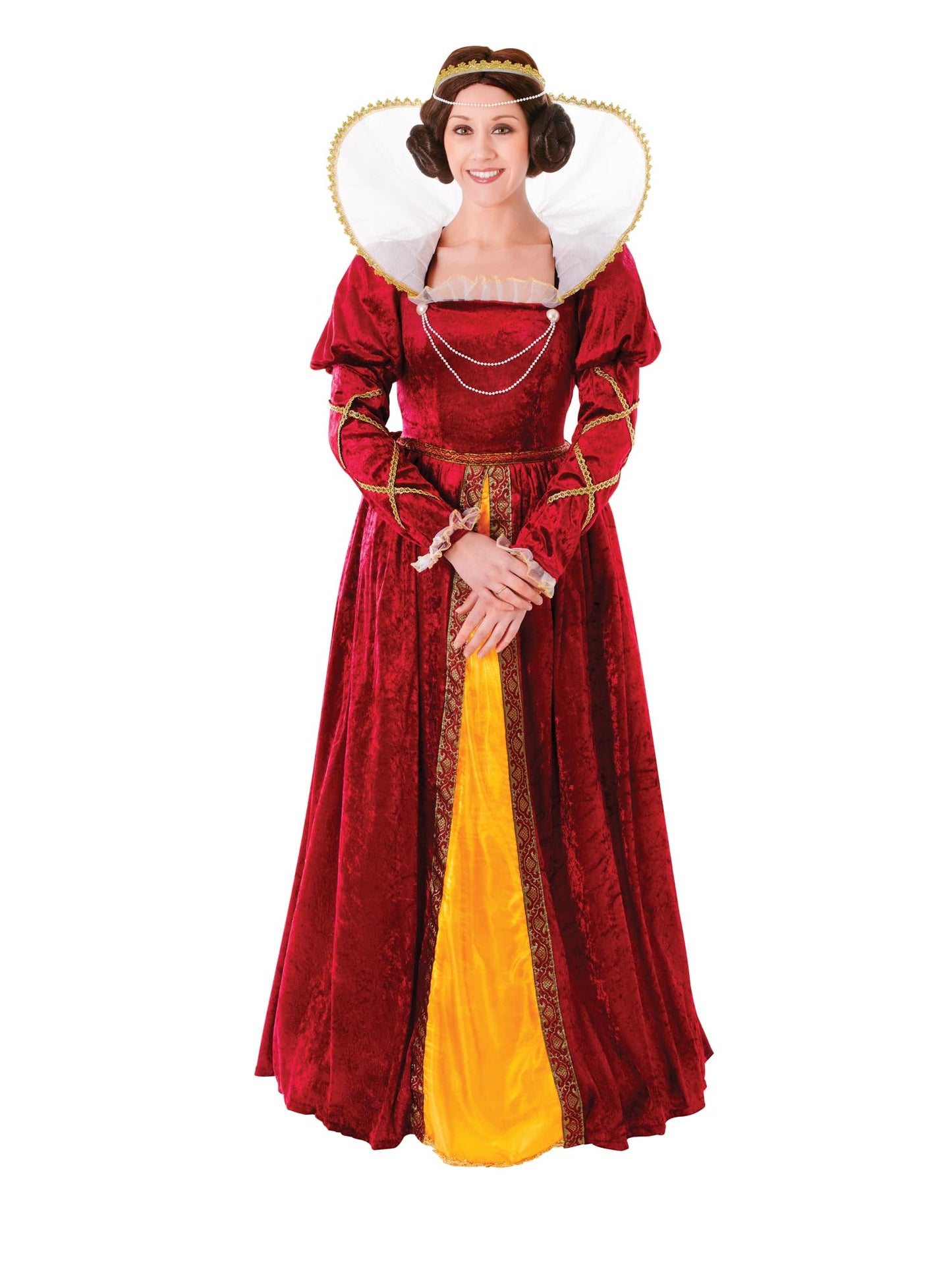 Bristol Novelty Queen Elizabeth Adult Costume, Adult Fancy Dress, One Size 10-14