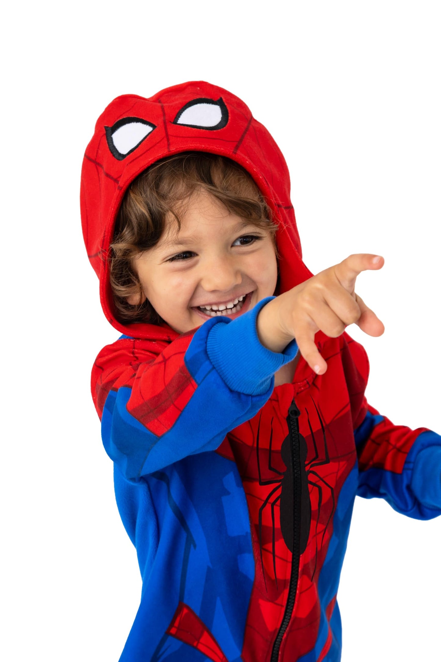 Blues Group Officially Licensed Spider-Man Kids Onesie - Marvel Nightwear for Boys - Superhero Zip-Up All-in-One - 3-4 Years