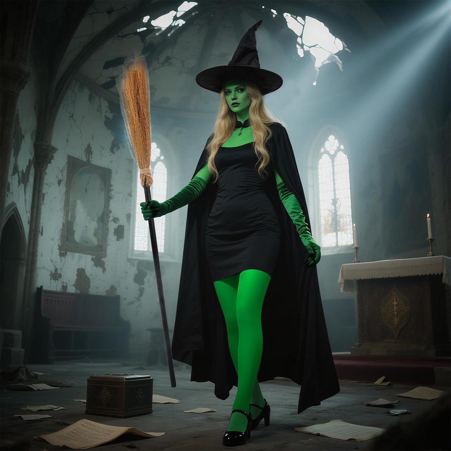 Halloween Costumes Adult Women - Witch Costumes Set Witch Cape