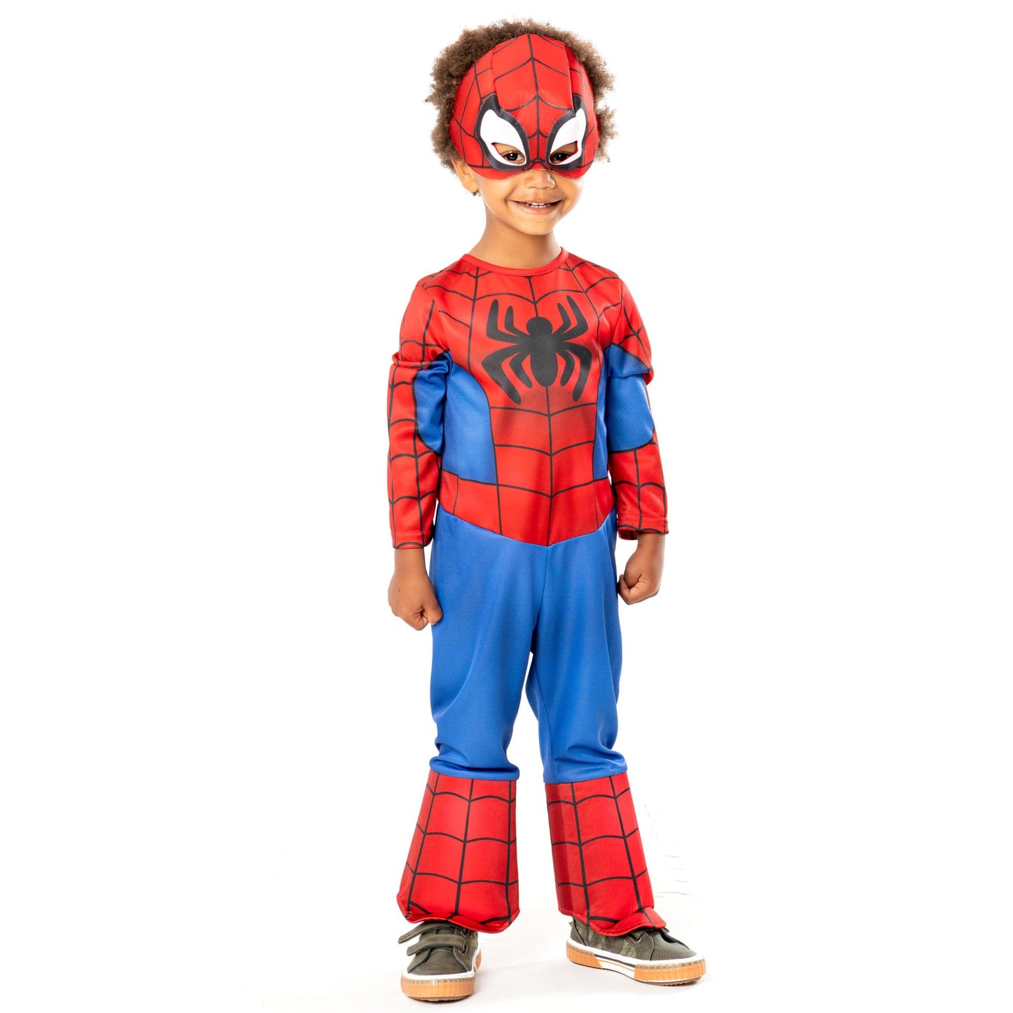 Ribie's Offical Spideman Marvel Costume, Kids Fancy Dress, Cartoon, Spidey Classic - Size 2-3