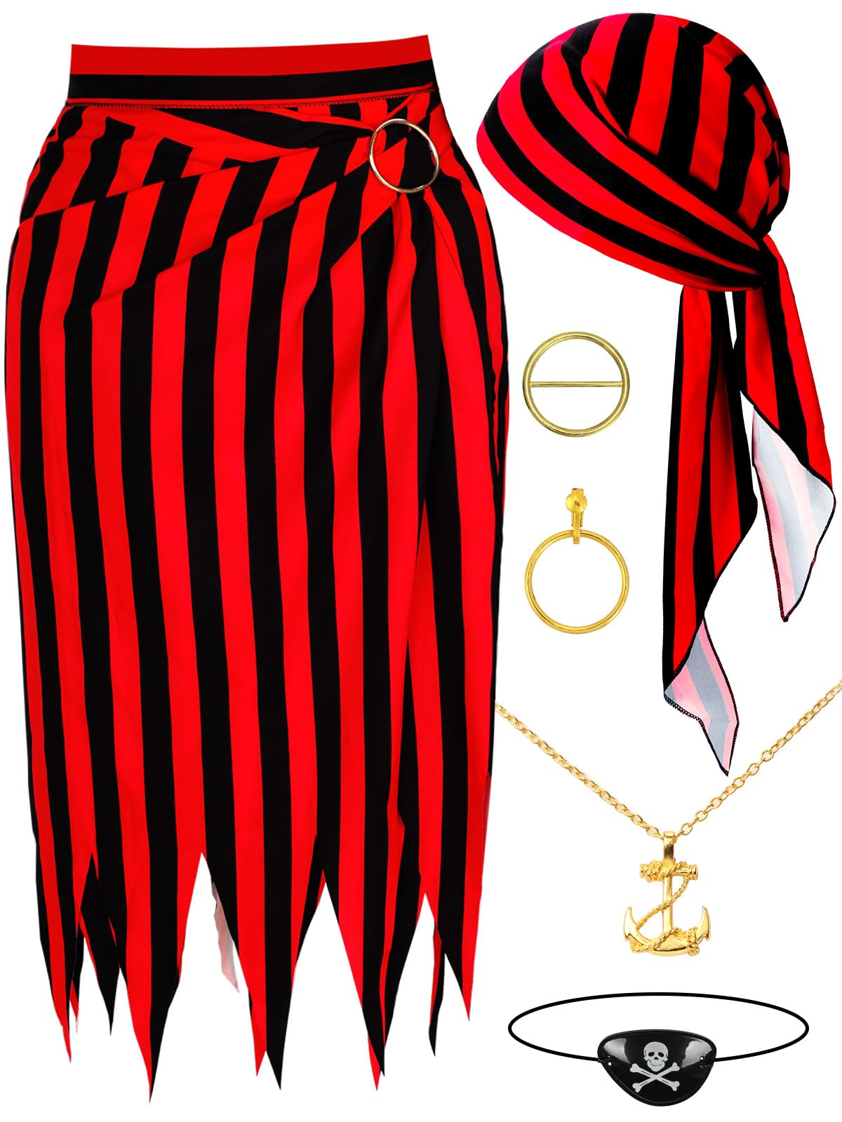 Pirate Costume Pirate Skirt Costume Women Pirat Open Design Skirt