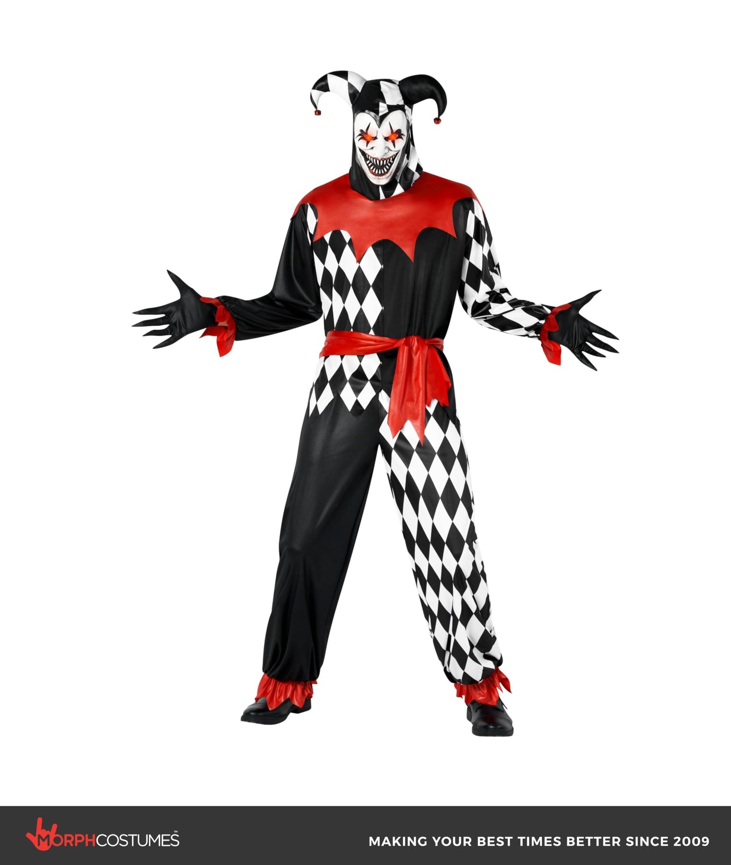 Light Up Jester Costume Men - Mens Jester Costume - Halloween