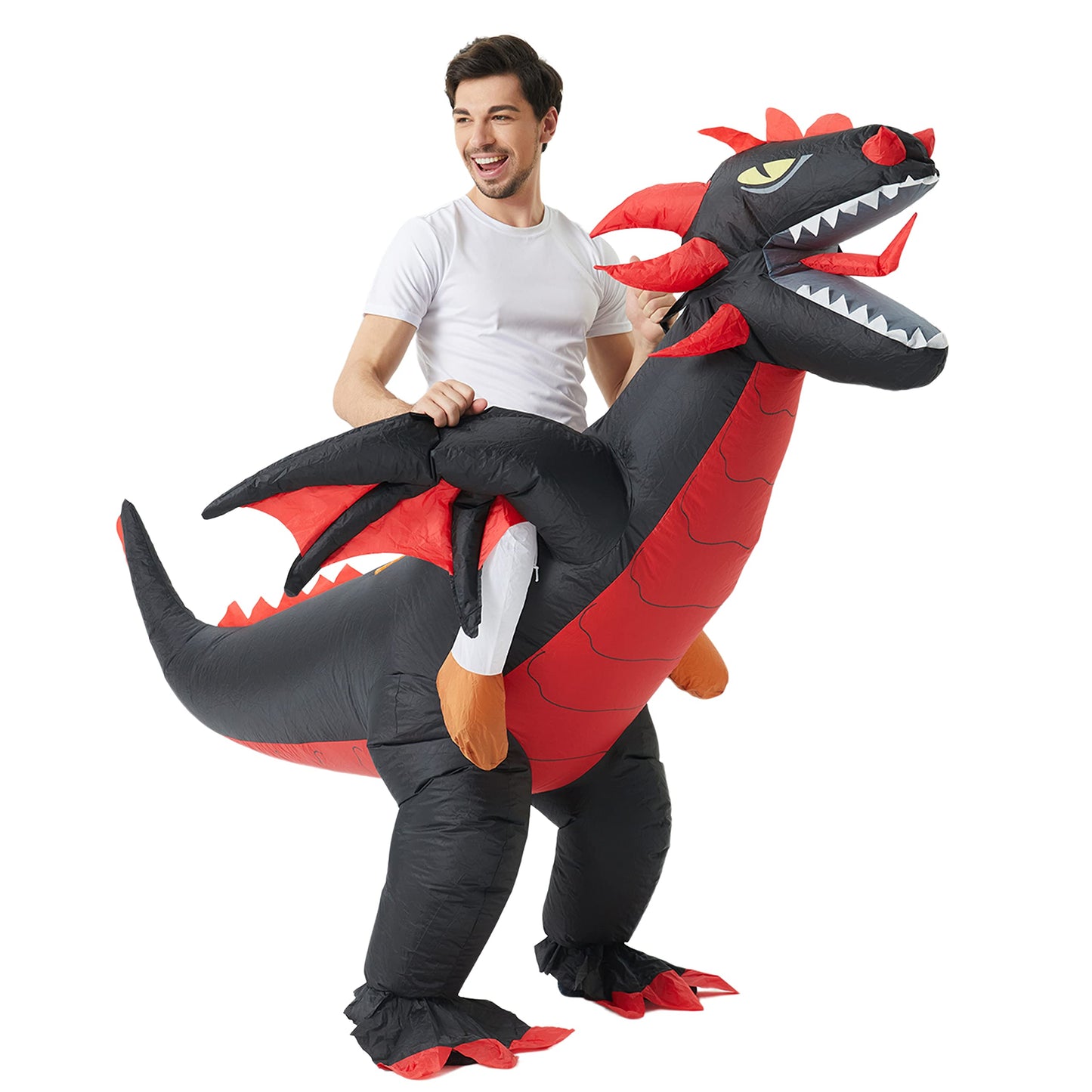 Funny Halloween Inflatable Dragon Costume Cosplay Blow Up Suit (image 4)