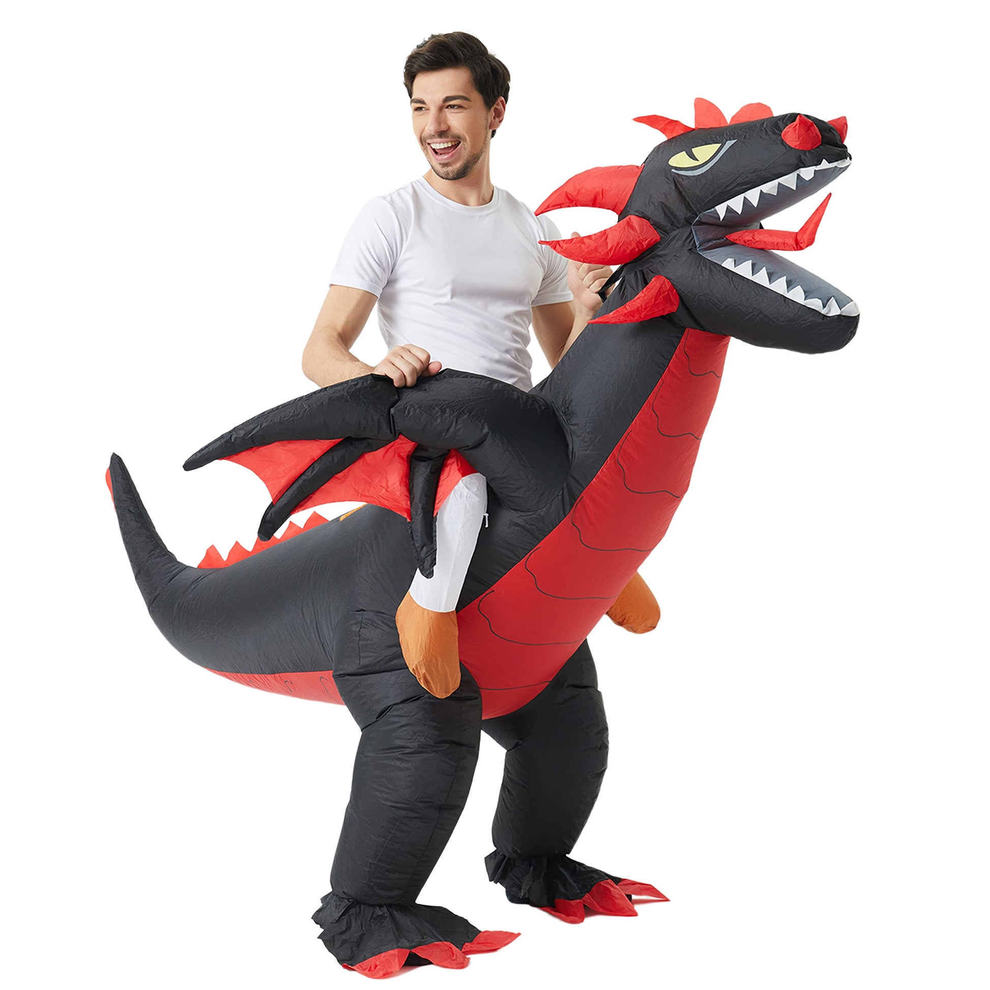 Funny Halloween Inflatable Dragon Costume Cosplay Blow Up Suit (image 4)
