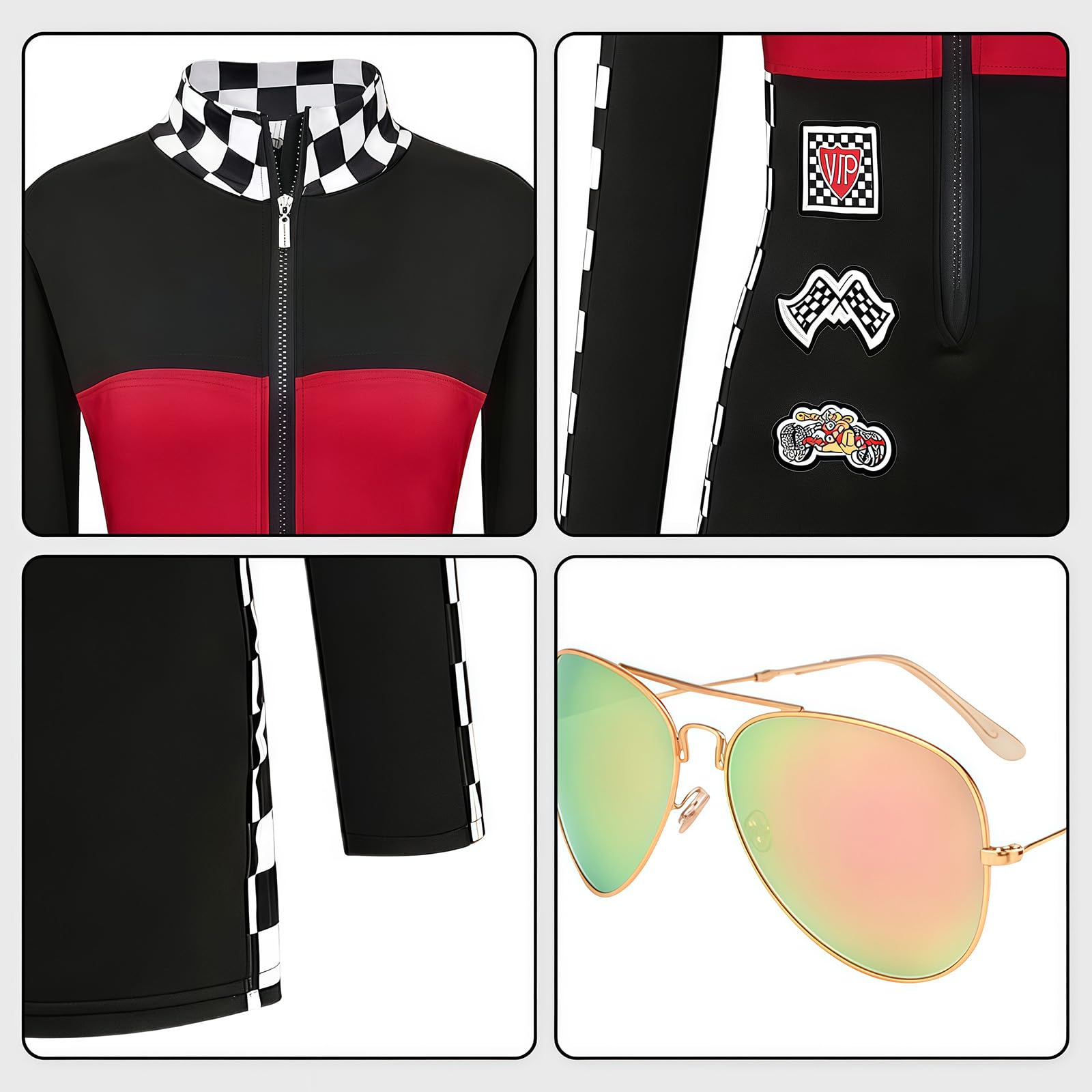Race Car Driver Costume Women Racing Driver Bodysuit Pit Crew (image 6)