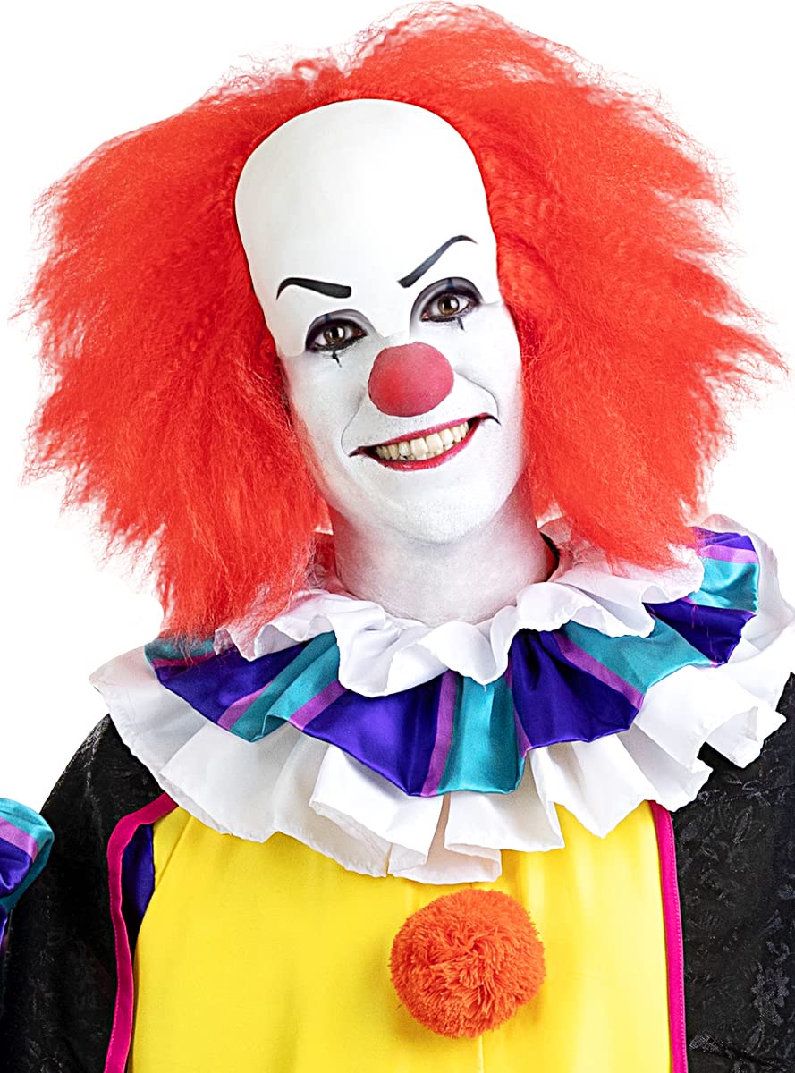 Funidelia | Pennywise Wig– IT for men and women Horror Movies, Killer clown - Accessories for adults, fancy dress costumes & props for Halloween, carnival & parties - Red