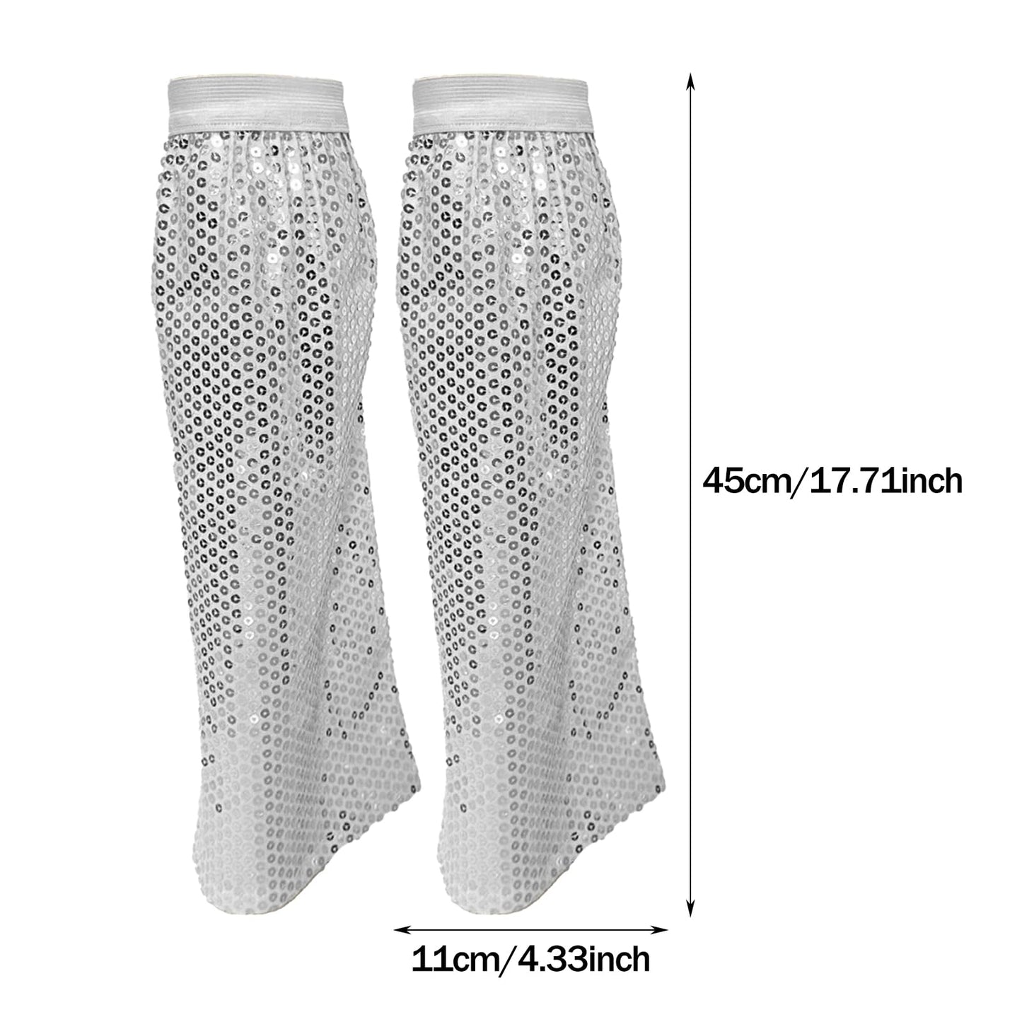 ABBA Women's Clothing - Sequin Leg Warmers - ABBA Clothing (image 2)