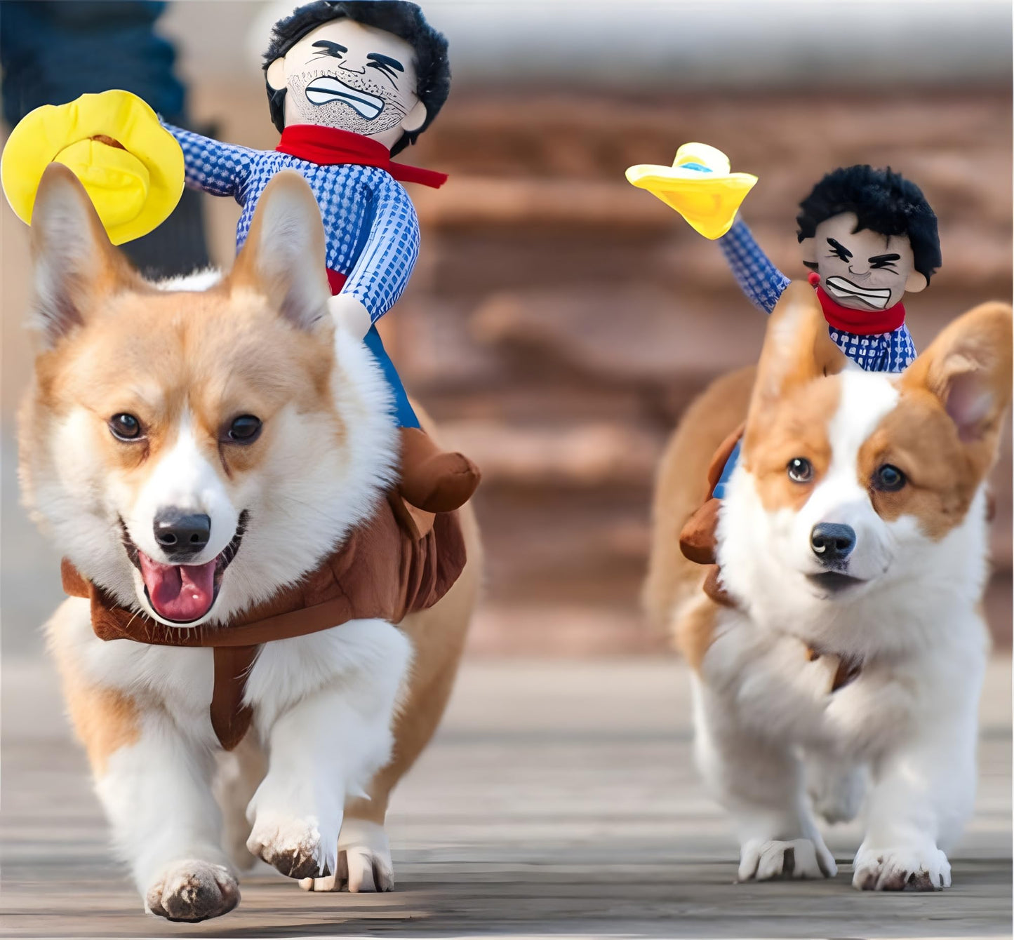 Dog Costumes Pet Costume Pet Halloween Suit Cowboy Rider Style Dogs