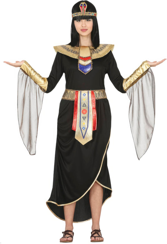 Egyptian Cleopatra teen costume dress, front view