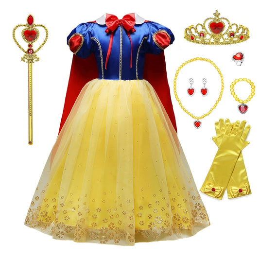Snow White style princess costume dress