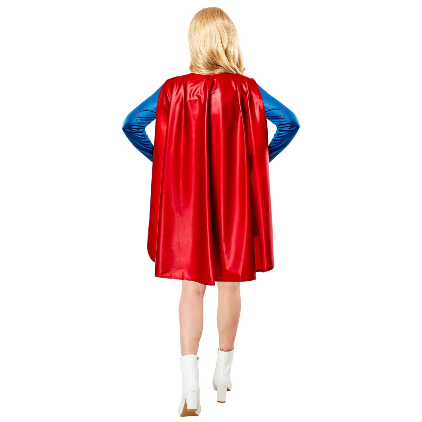 Rubie's Official Supergirl Ladies Fancy Dress Superhero Womens Adults Super Girl Costume Outfit, Red, Large: UK 14-16