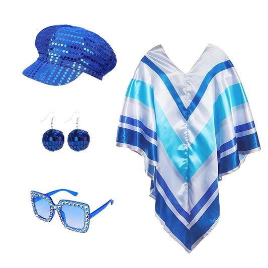 Fancy dress costumes for women 70s pop poncho