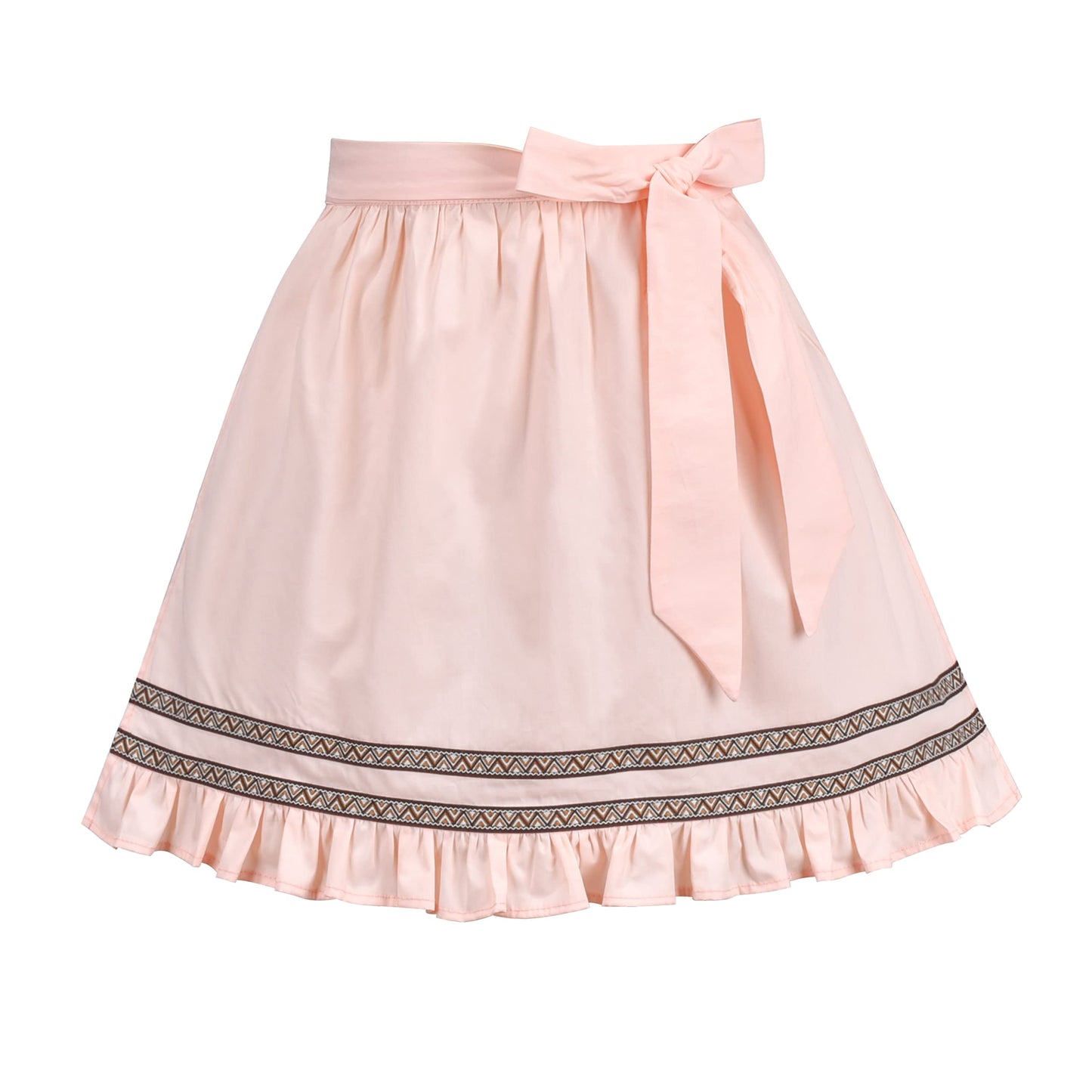 Sunny Fashion Girl Dress Pink German Dirndl Oktoberfest Beer Outfit with Apron Bavarian Festival Age 7 Years