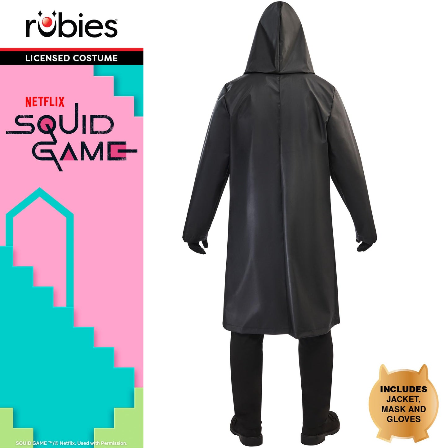 Rubies Official Squid Game Front Man Deluxe Costume, Adult Fancy Dress, Size Extra Small