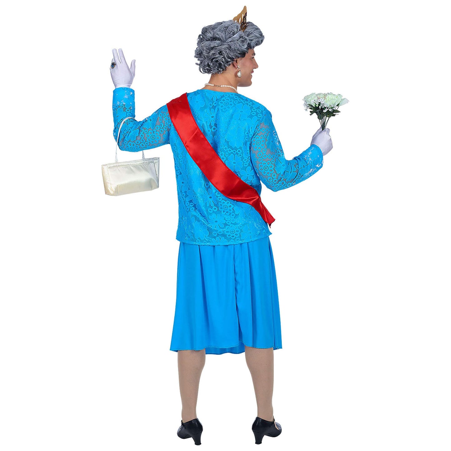 W WIDMANN MILANO Party Fashion - Queen Costume for Men, Drag Queen, Theater, Animation, Celebrity, English, Carnival