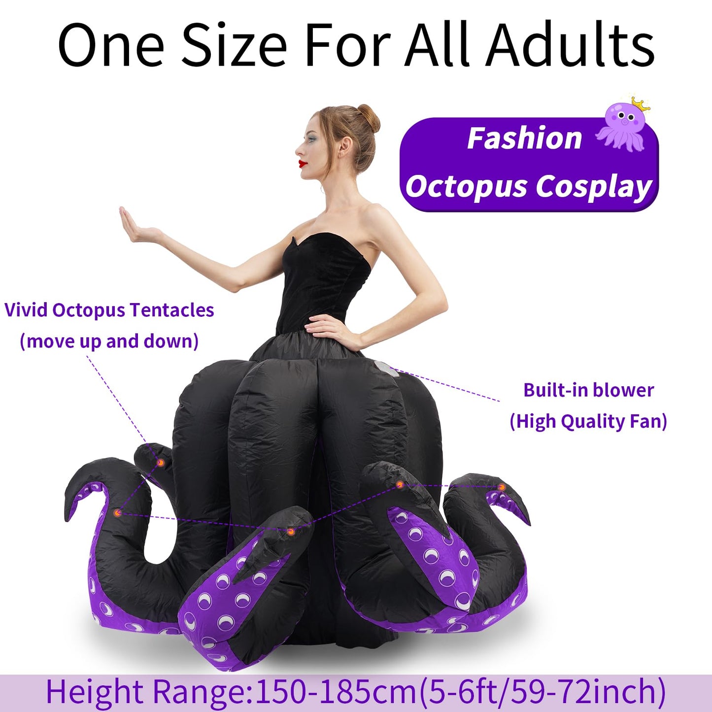 Inflatable Costume Adult Octopus Costume Women Octopus Halloween