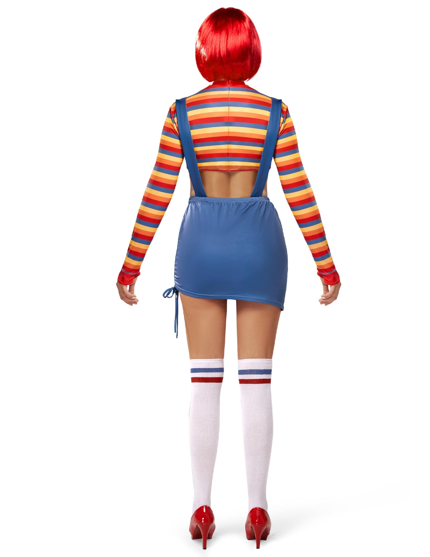 Spooktacular Creations Halloween Women Killer Doll Costume, Adult Scary Nightmare Killer Doll Dress, Halloween Costume Women for Scary Themed Cosplay (Medium)