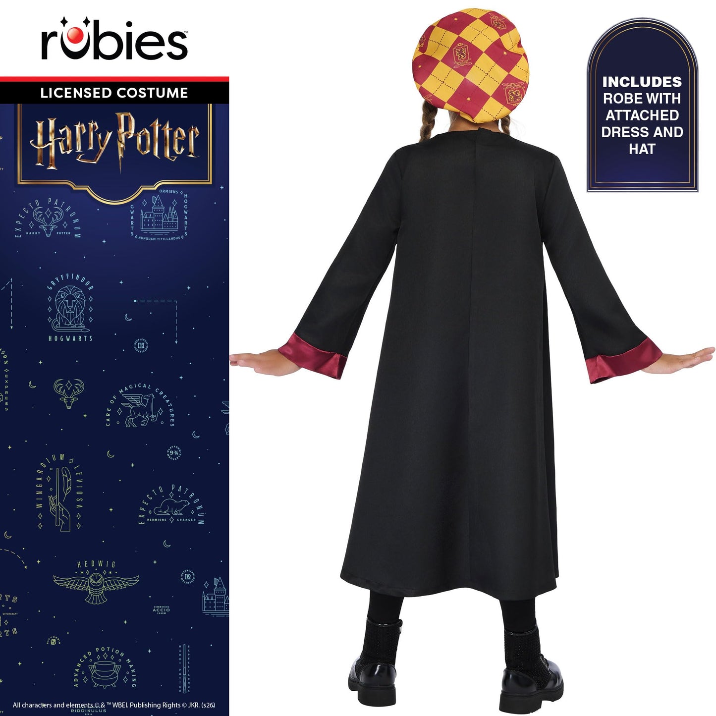 Rubies Official Warner Brothers Harry Potter Deluxe Gryffindor Robe Childrens Costume, Kids Fancy Dress, Size 11-13 Years
