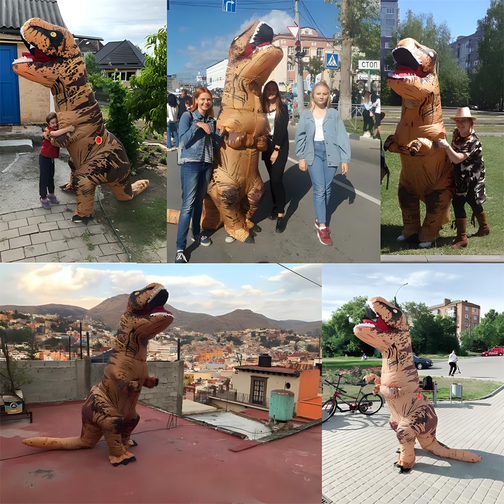 JASHKE Dinosaur Inflatable Costume T-rex Costume Adult