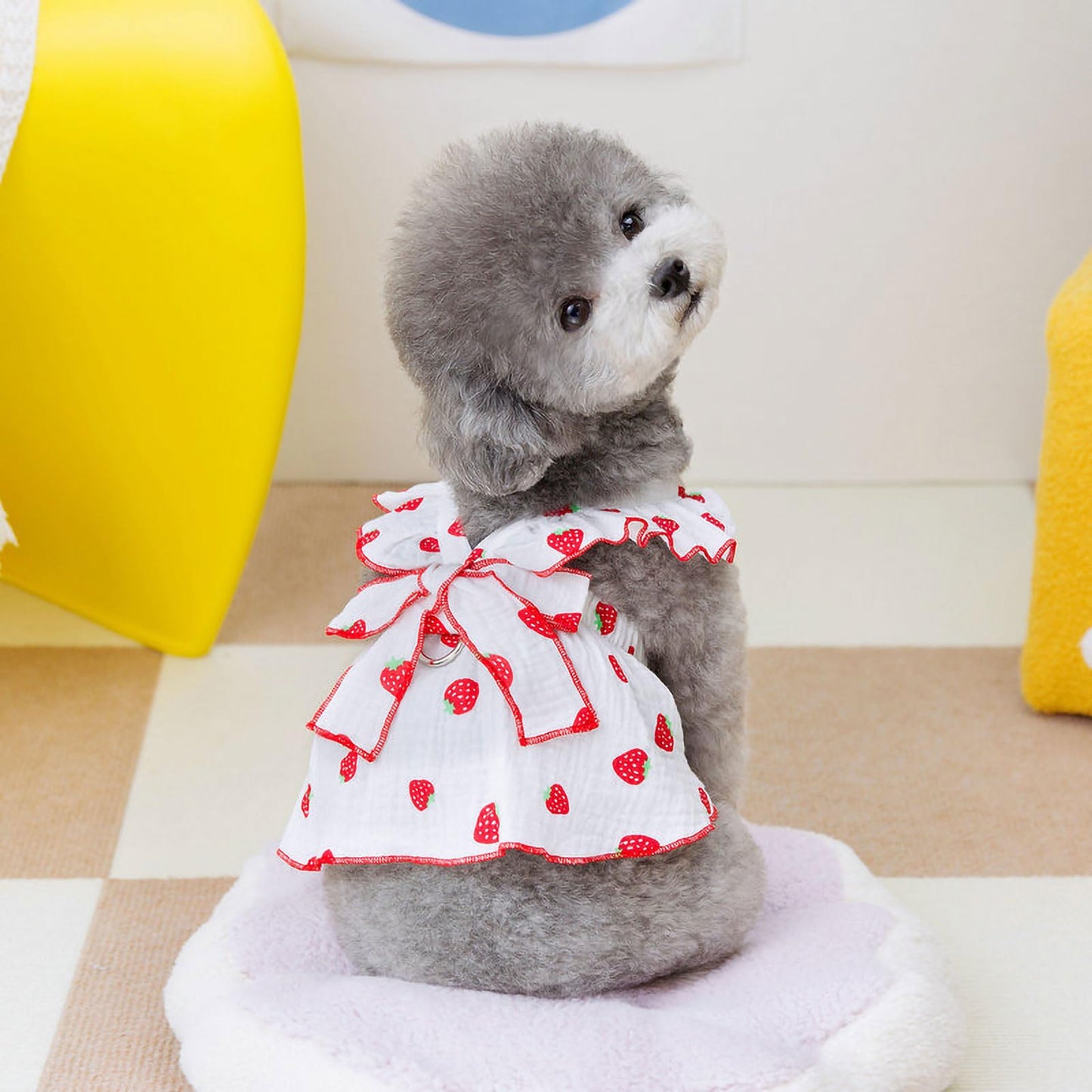 Dog Dress with Bow Decor - Cute Summer Outfit for Dogs - Perfect