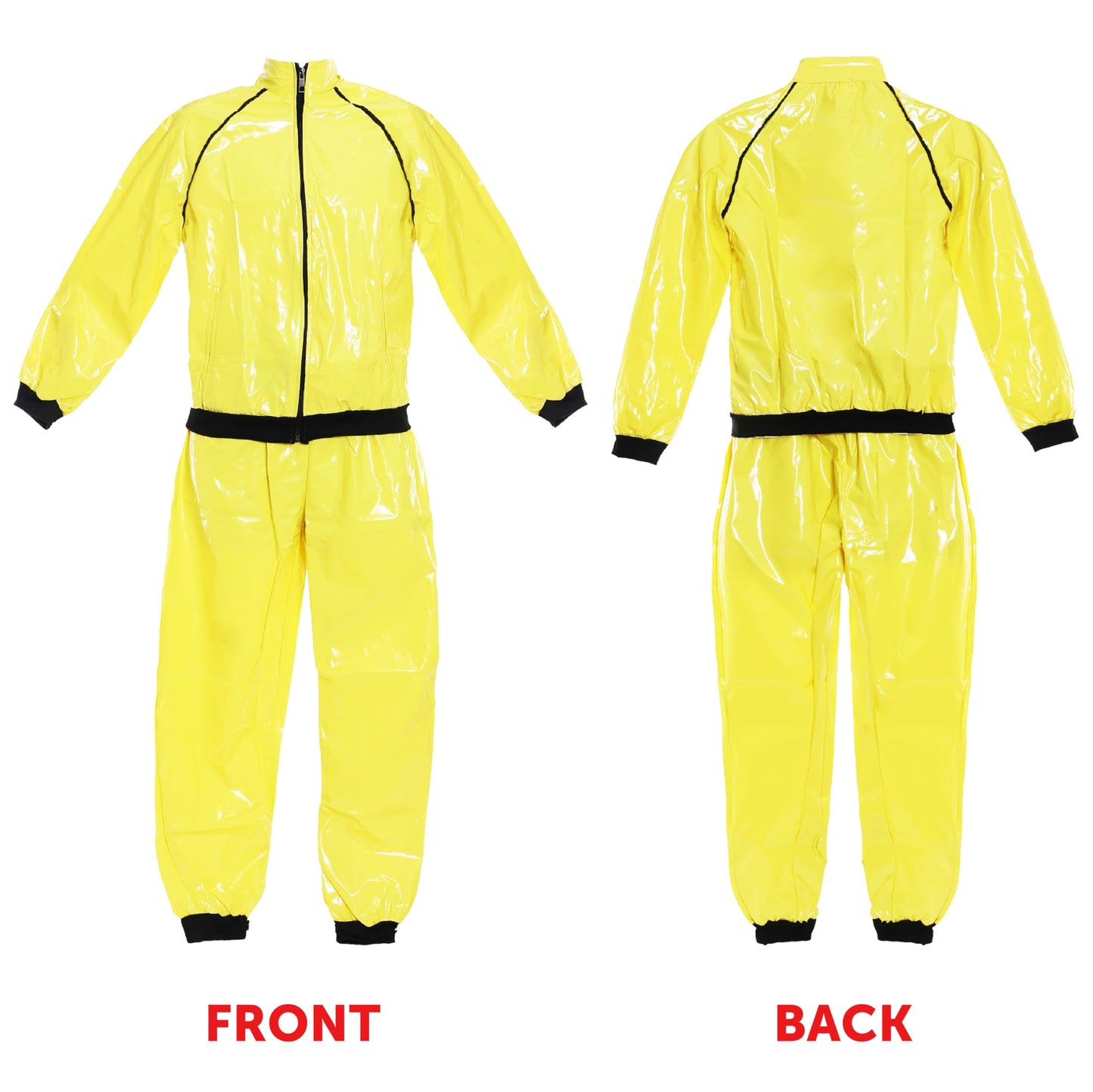 90s Rapper Costume - Large - Adults Yellow & Black Shell Suit + Red Hat + Sunglasses + Gold Chain + Jumbo Spliff + Black Goatee - Funny Rapper Halloween Stag Do Fancy Dress Costume