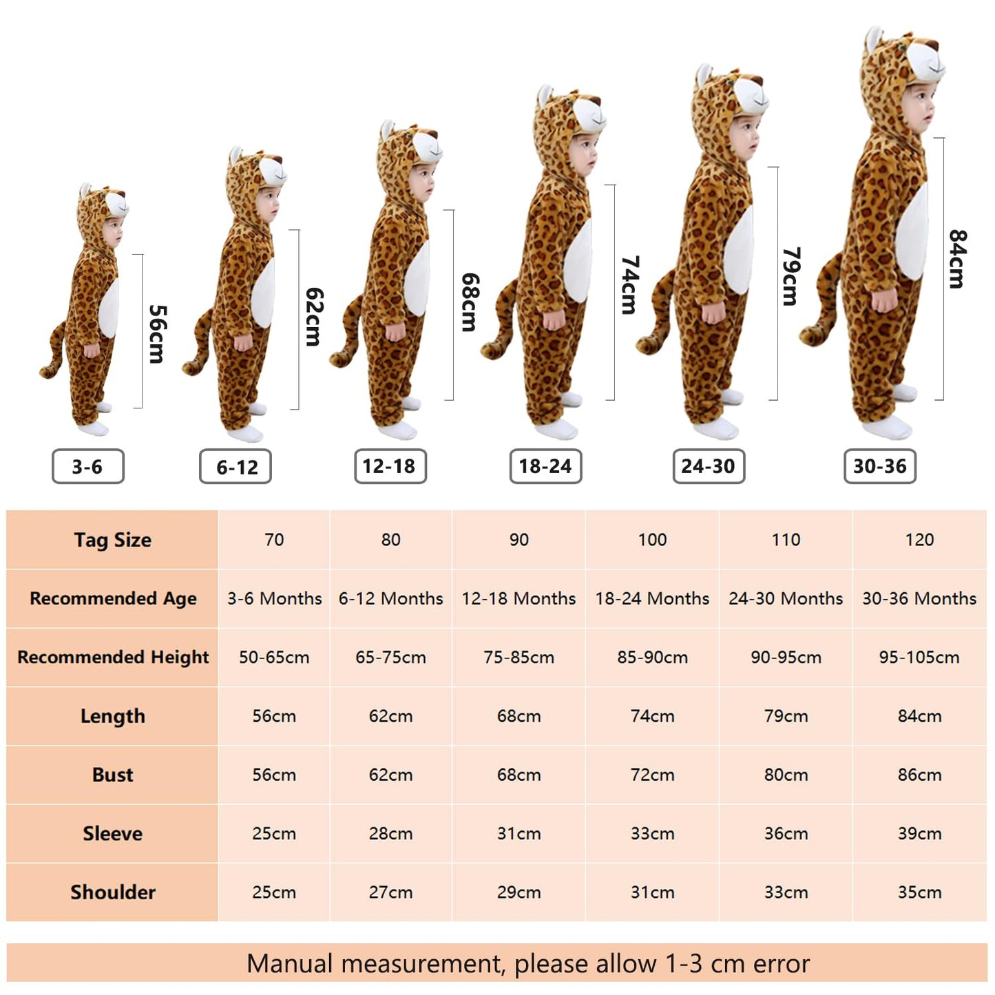 Hilmocho Baby Hooded Romper Unisex Animal Cartoon Onesies Jumpsuit Costume Soft Warm Flannel Playsuit Outfit for Boys Girls