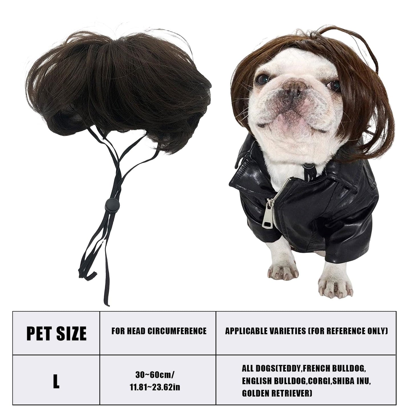 Pet Wigs - Dog Halloween Costume Dog Cat Cosplay Wig Funny Headwear