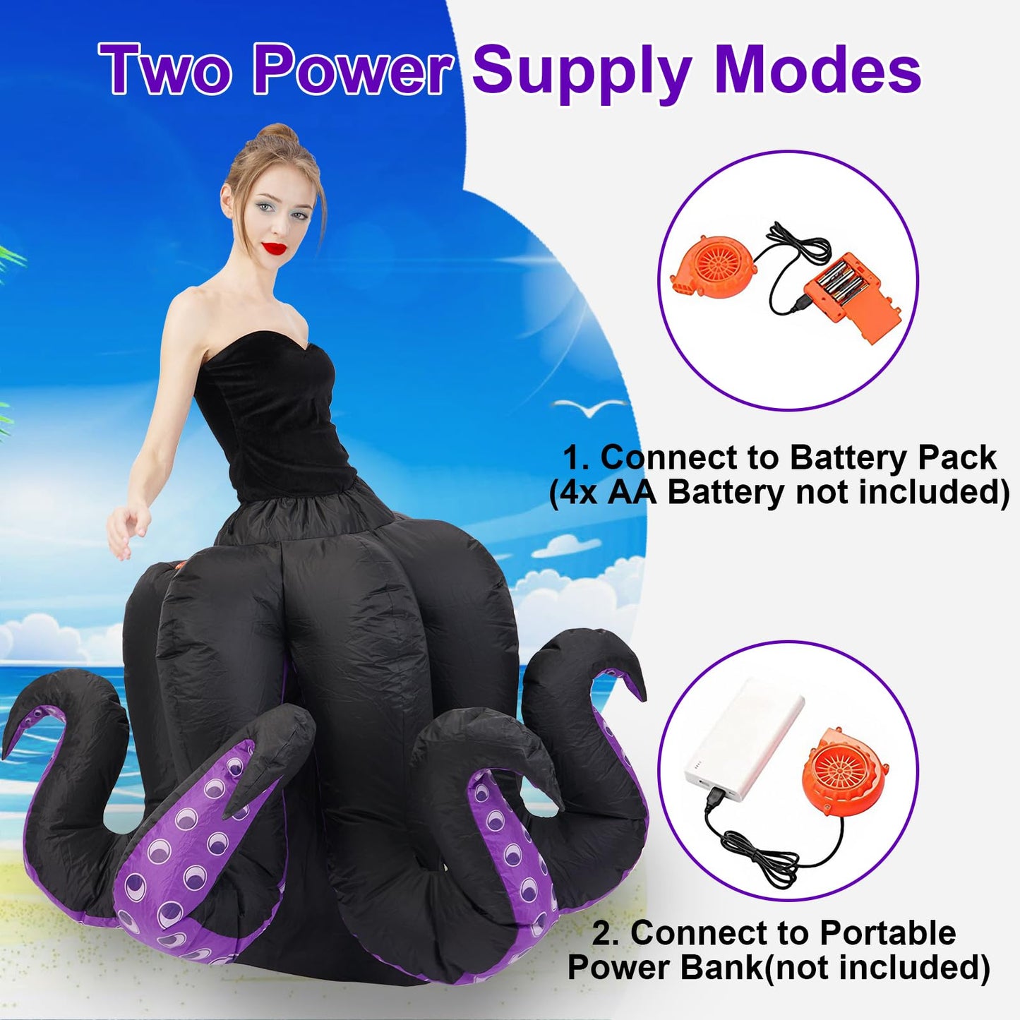 Inflatable Costume Adult Octopus Costume Women Octopus Halloween