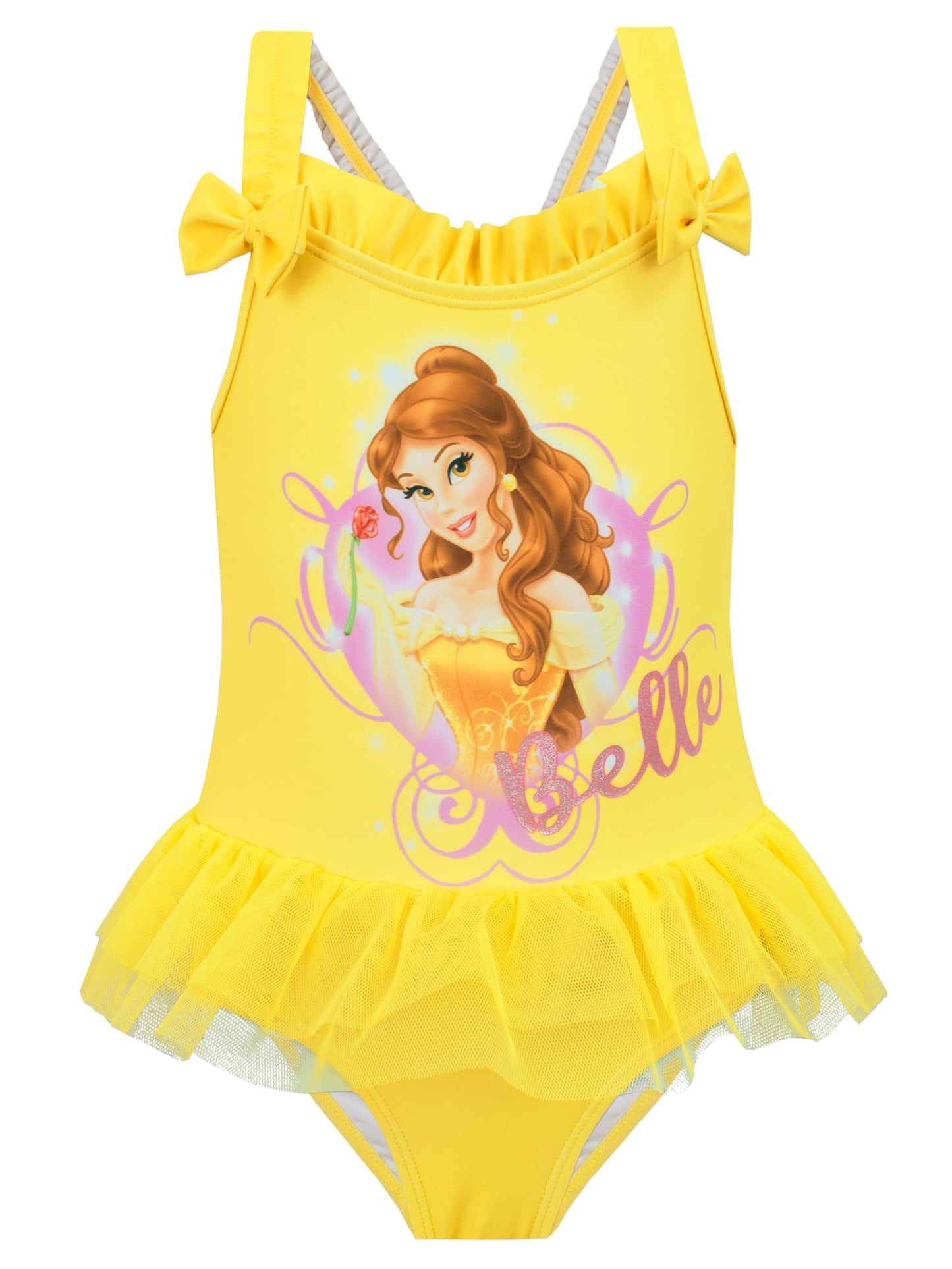 Princess Girls Beauty and the Beast Swimsuit One Piece Belle