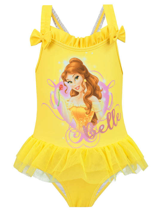 Princess Girls Beauty and the Beast Swimsuit One Piece Belle