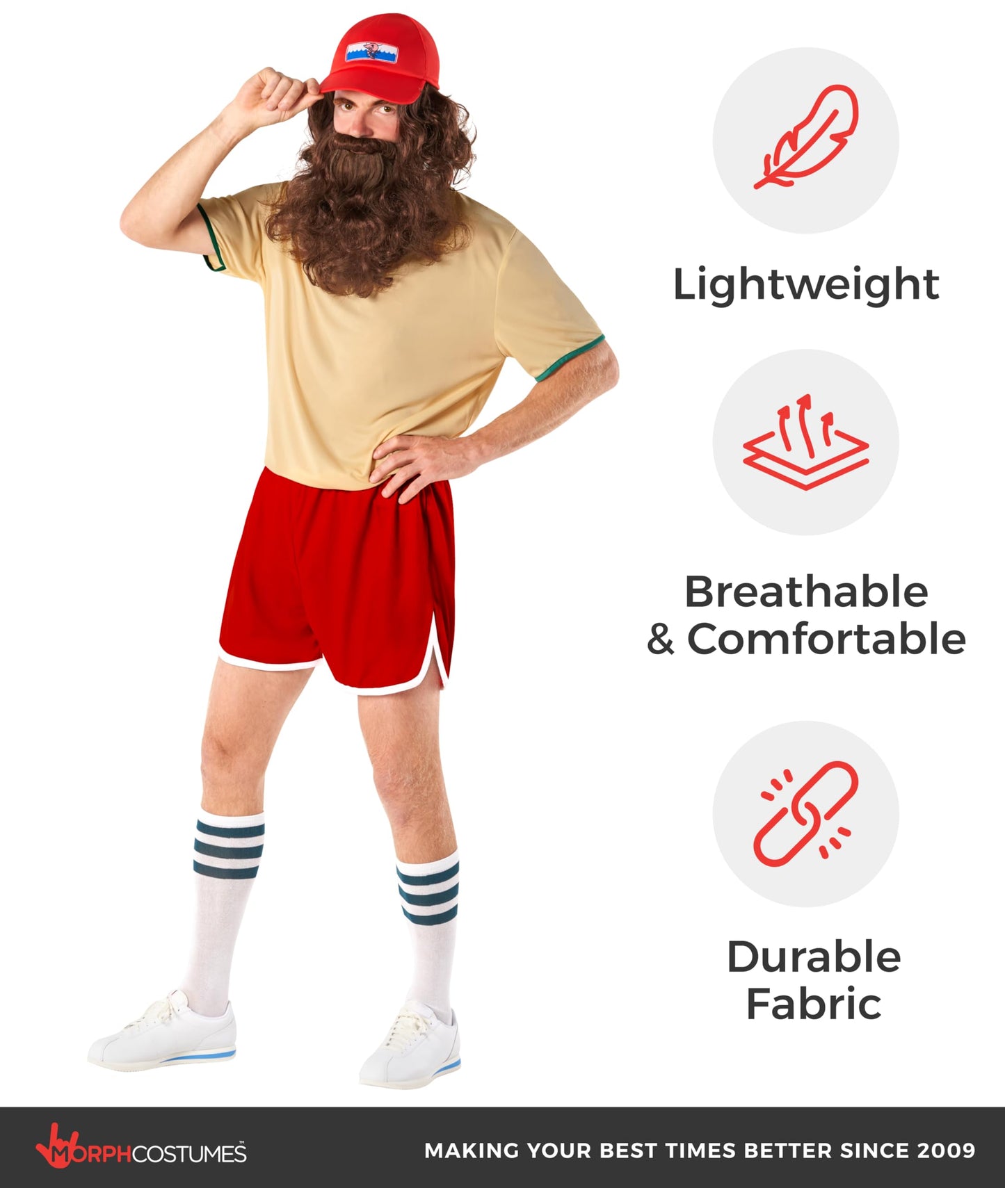 Running Costumes for Men with Wig Running Halloween Costumes (image 7)
