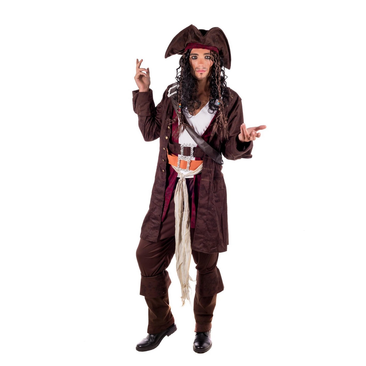 Fun Shack Pirate Costume for Men - Adult Pirate Fancy Dress Outfit - Perfect for Halloween, Halloween Costumes Men, Medium