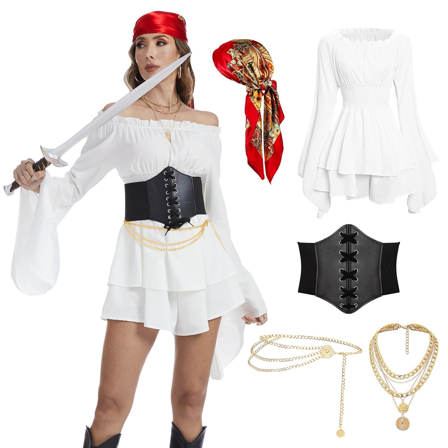 Pirate Costume Adult Women - Pirate Accessories Women Dress Outfit
