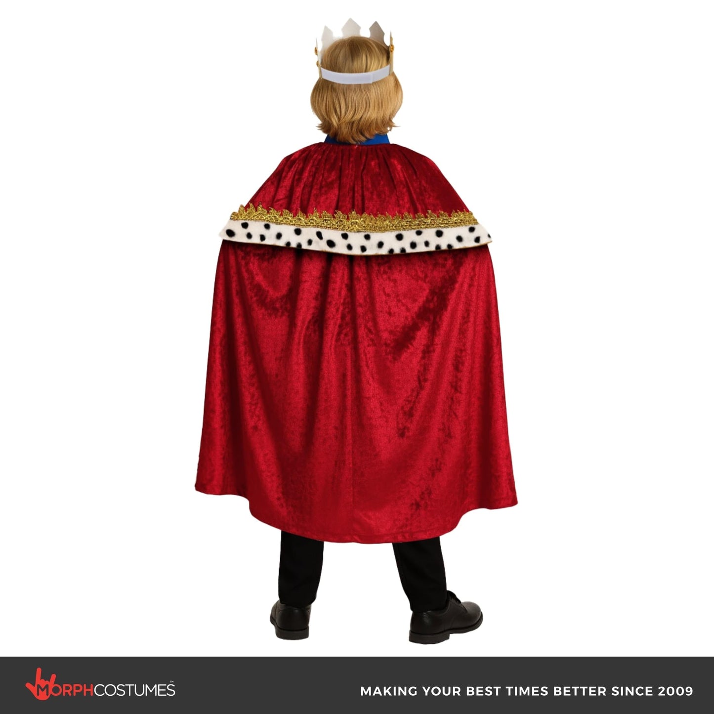 Morph Royal King Costume For Boys, Kids King Costume, Prince Charming Costumes Kids, World Book Day Costumes For Boys 7-9