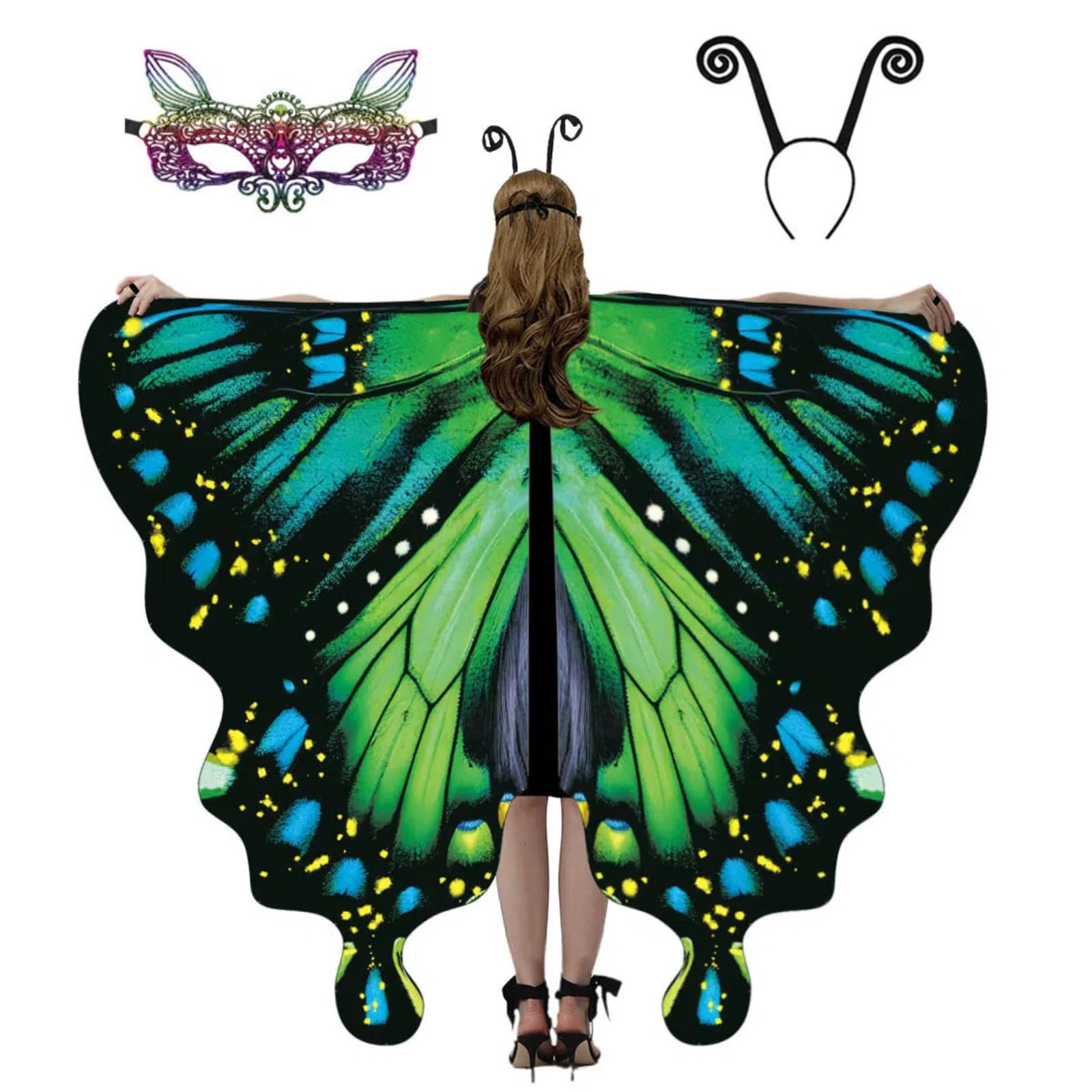 Butterfly Costume for Women - Adult Butterfly Wings Halloween Party