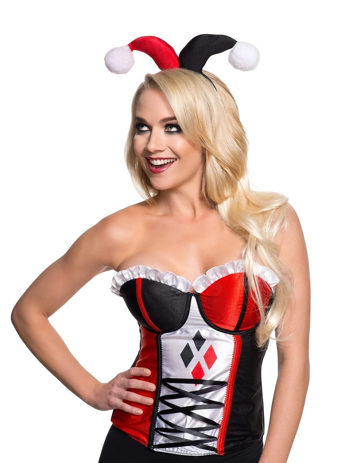 Rubies 32228NS Official Harley Quinn Headband Costume Accessory, Adults, One Size Halloween